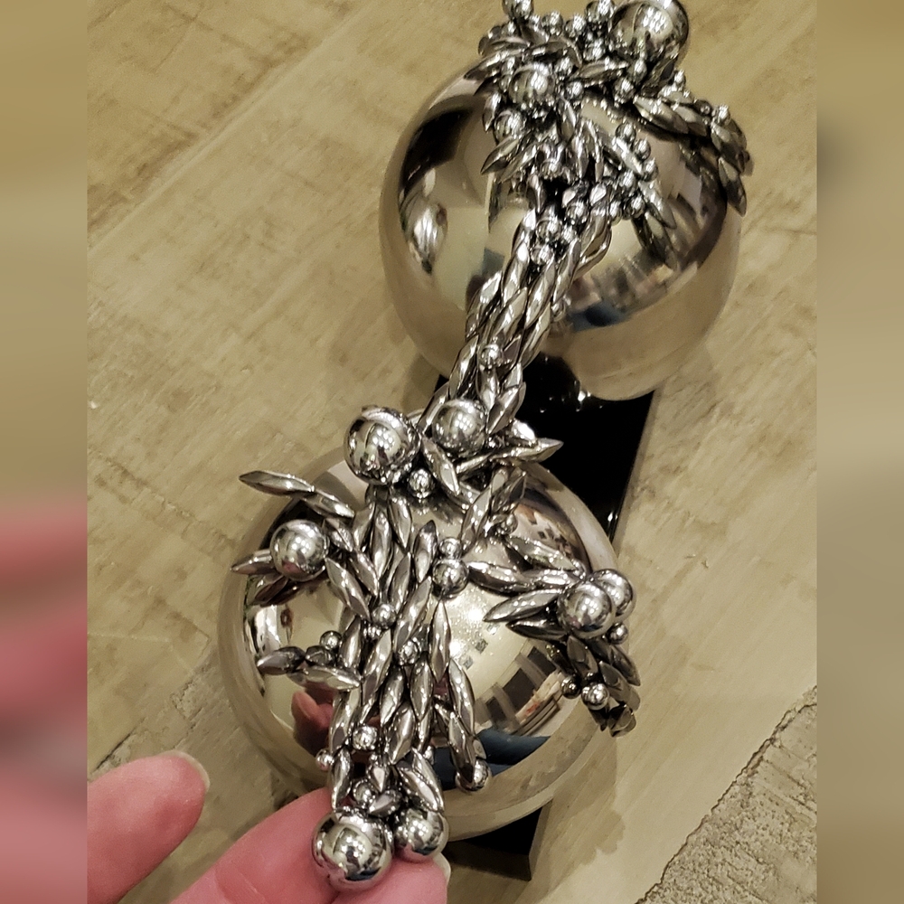 MCM Vtg. Weighted Magnetic Silver Balls Magnetic Pieces, Fidget, EUC